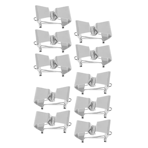 Pinzas para lienzo húmedo de acero inoxidable PRETYZOOM en kit de 10 unidades 2