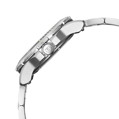 Image of Titan Zero Hour Diver's 100m Analog with Black Dial Silver Stainless Steel Strap Watch for Men - 10067KM01