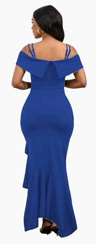Image of FairyLove Women's One Shoulder Sleeveless Formal Ruched Bodycon Fashion Dress Belted Cocktail Dresses
