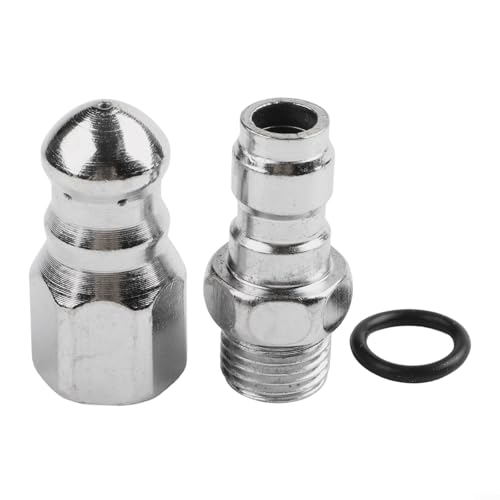 Buse de jet d'égout pointue évaluée pour 5000 PSI et adaptée pour tuyau de nettoyeur haute pression de 6,35 mm pour travaux de tuyauterie