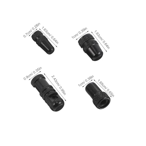 Cubierta de válvula de neumático aluminio adaptador francés a americano 10 uds miniatura 2