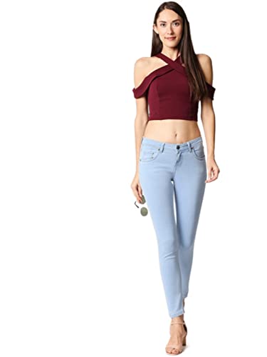 Image of HIGH Star Women Blue Slim-Fit Jeans