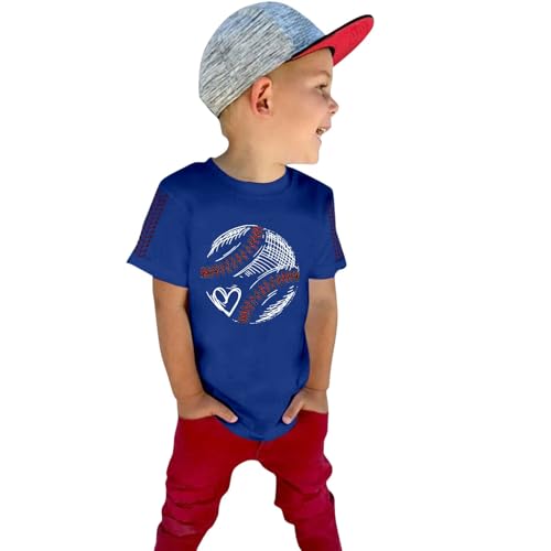 Girls Boys Short Sleeve Tops Baseball Graphic Crew Neck Teen Summer Tee Preppy T-Shirts Casual Loose Soft Clothes3