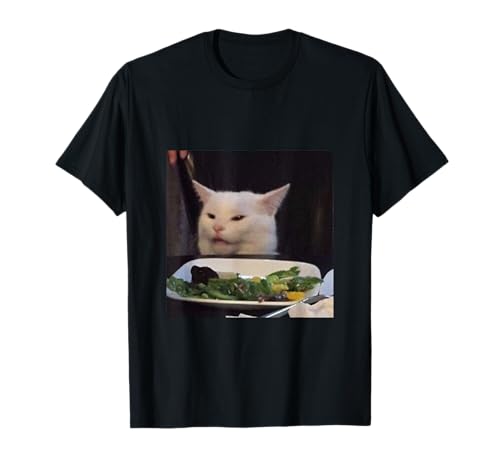 Dinner Table Cat Meme T-Shirt