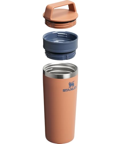 Image of STANLEY Cafe To Go Travel Mug 16 oz | Leakproof Two-Part Drink Through Lid | Tumbler Cup for Coffee, Tea and Drinks | Insulated Stainless Steel Coffee Mug | BPA-Free | Toast