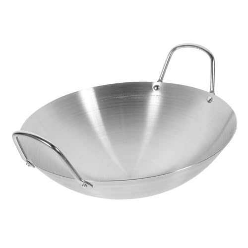 Wok de acero inoxidable MAGICLULU con doble asa miniatura 1