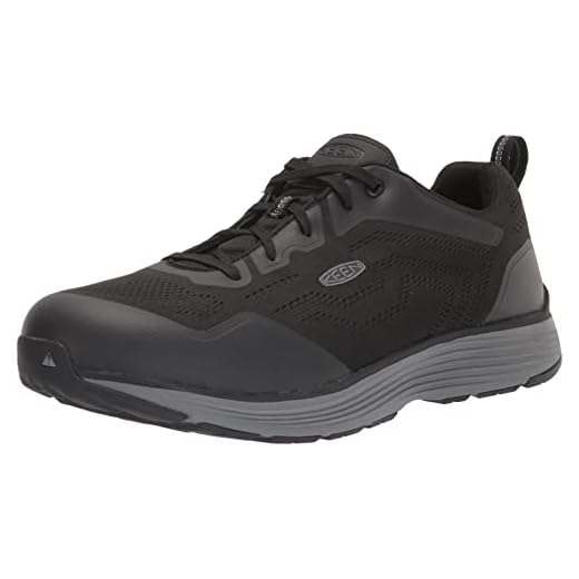 KEEN Utility Men's Sparta 2 Low Alloy Toe ESD Industrial Work Shoes, Steel Grey/Black, 10.5 Wide