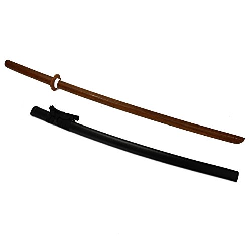 Dershogun Bokken de Roble Rojo con Saya Calidad Superior con Vaina Espada