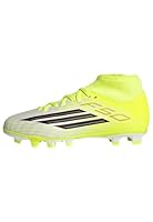 adidas Unisex Kinder F50 Club Mid Firm Ground/Multi Ground Football Boots Kids, Team solar Yellow 2/core Black/Lucid red, 30 EU