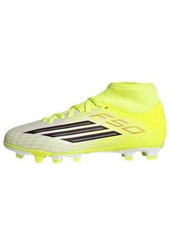 adidas Unisex-Kids F50 Club Mid Firm Ground/Multi Ground Football B, Team Solar Yellow/Black/Lucid...