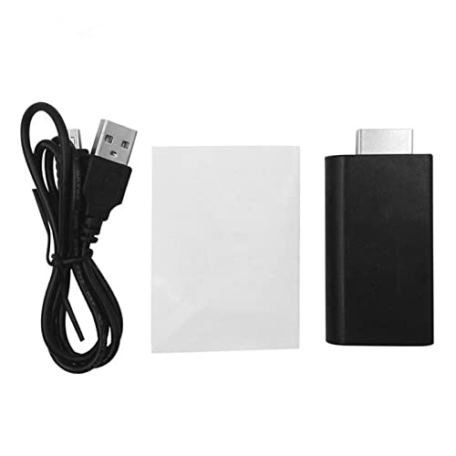 Pilipane Convertisseur AV Plug and Play HD 480I pour PS2,Convertisseur D'interface Multimédia PS2 vers HD, Profitez De Jeux Haute Résolution sur TV HD