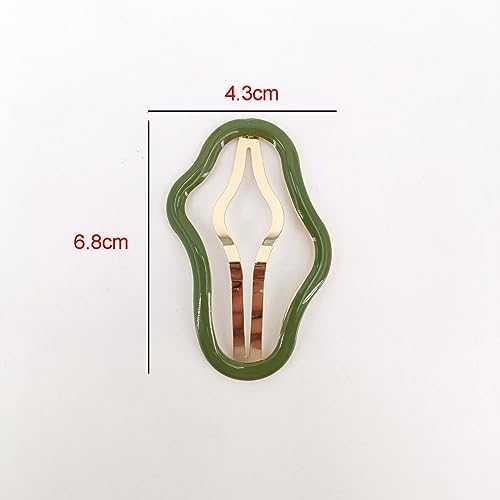 10 Pzas Pinzas para Cabello en Forma de Nube, Metal miniatura 2