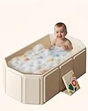 Kompakt & sofort verwendbar:Kein Aufpumpen nötig – diese Babywanne lässt sich in Sekundenschnelle aufklappen. Ideal für kleine Wohnungen, Reisen oder den Besuch bei Freunden und Familie. Sie spart Platz und ist sofort einsatzbereit.