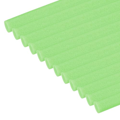 PATIKIL Backer Rod 13/16 in x 3.3 Ft, 12 Pcs Foam Rod Caulk Saver Expansion Joint Filler Rope Weather Strip Foam Noodle for Gaps Concrete Crack Filling DIY Craft (20mm Dia), Green