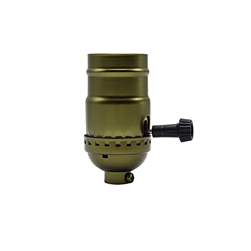 Lamp Light Kit, Antique Brass Repair Or Rewiring Table Lamp Kit, 3 Way Socket And 8 Foot Matching Cord Set With Essential Hardware For Vintage Lamps Or Other Diy Lighting Fixtures #TOP2