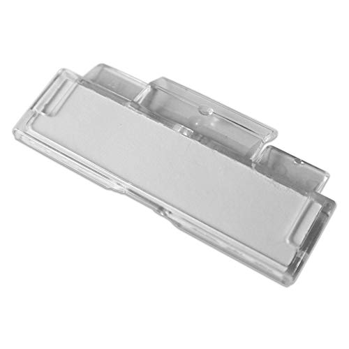 Habercrafts 50 Clear Plastic Suspension File Tabs & Inserts - Hanging File Tabs & Repositionable Label Inserts for Suspension Folders - Image 7