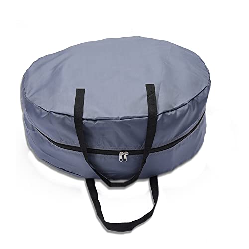 HJHIWE 30 Inch Xmas Christmas Wreath Storage Bag Garland Holiday Container, Artificial Wreaths Organizer, Sturdy Handles & Dual Zipper Tear Resistant Fabric