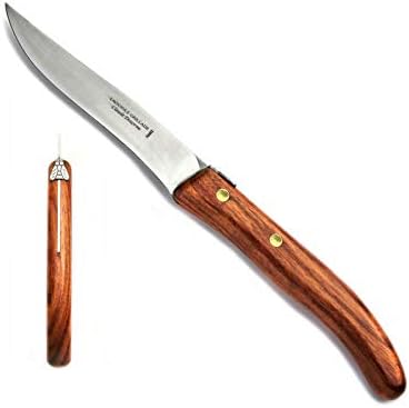 Laguioleステーキナイフ6本、木製ハンドル、ハンドメイド。 ラギオール