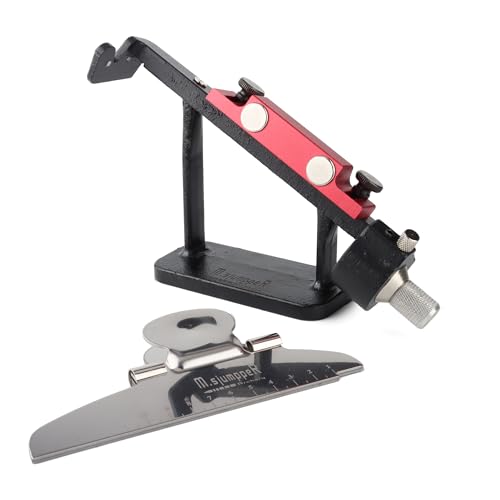M.SJUMPPER ARCHERY Fletching Jig Adjustable Fletches Tool with Straight Clamp for DIY Arrows Shafts