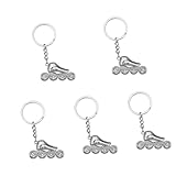 Porte-clés de patinage - affichez votre amour pour le patinage à roulettes en toute simplicité grâce à la conception compacte et légère du porte-clés de patinage à roulettes, porte-clés pour femmes