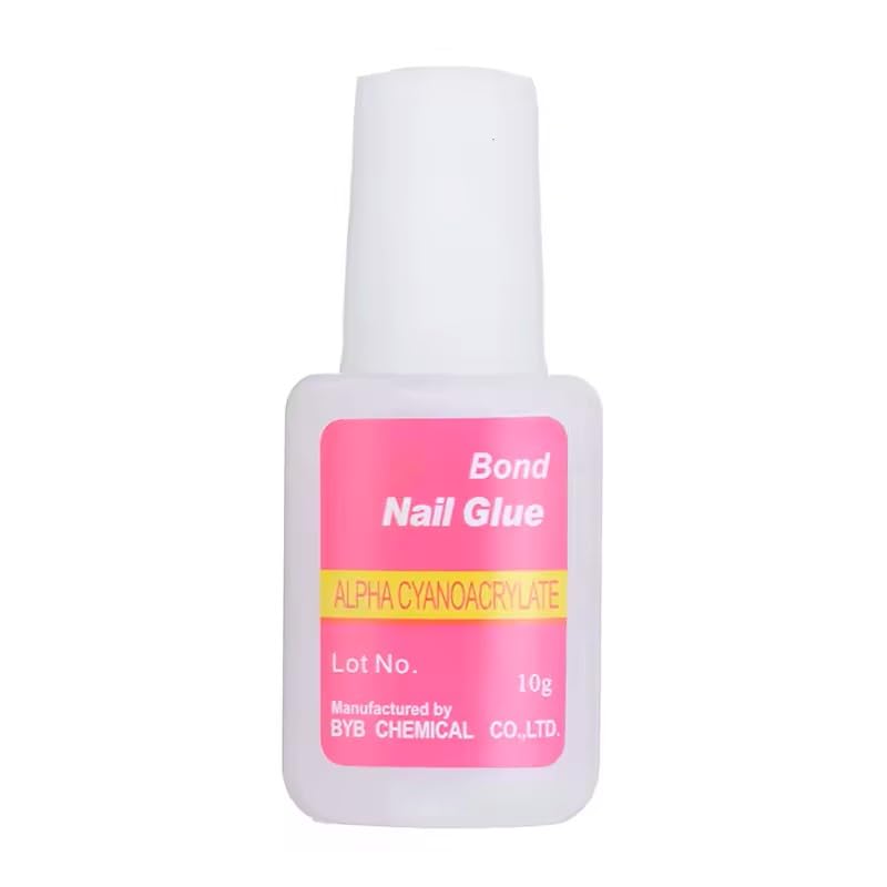 1 Pc 10g Nail Bond Nail Glue Extra Strong with Brush (8ml) Super Strong False For Acrylic Tips Extra Brush On For Stick On Nails Acrylic Nail Glue - Anti Fungal