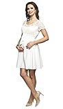 Torelle Maternity Wear Umstandskleid, Brautkleid, Hochzeitskleid Standesamt, Modell: SANTIA, Creme, XL