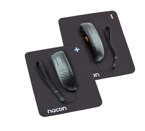 NACON Mouse Pack pour Joy-Con Nintendo Switch 2, Bundle avec 2 Coques Ergonomiques, 2 Tapis de Souris et Dragonnes, pour Confort et Précision de Jeu - SWITCHNEWMOUSEPACK