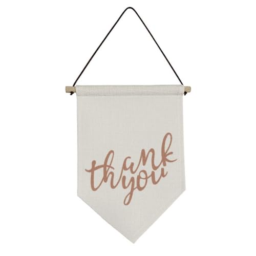 Drapeau en toile à message inspirant pour déco maison cocooning