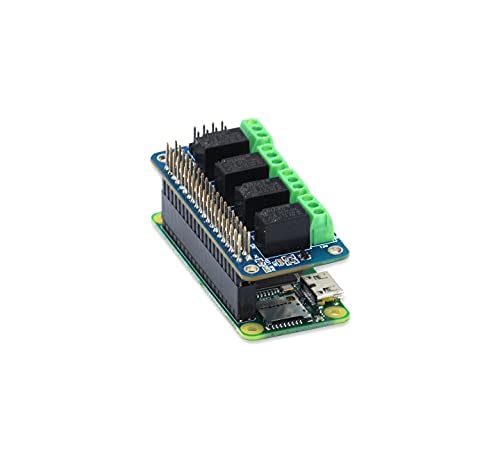 Miniatura 4 de Relé 4 Zero 3V 4 Channel Relay Shield para Raspberry Pi, Relé HAT Expansión Relay Board para Raspberry Pi 4B3B+3B2BB+A+Zero y Zero W  Módulo de relé