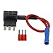 Micro 3 | 185℃ | 12V Mini Small Medium Size Car Fuse Holder Add-A-Circuit Tap Adapter with 10A Micro Mini Standard ATM Blade Fuse New 2026 High for Reliable Electronic Component