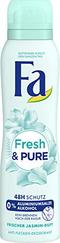 FA Fresh & Pure Spray Deodorant 150ml (Jasmin Scent) 0% Aluminum