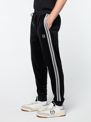 Sergio Tacchini Damarindo Velour Track Pant- Black Beauty3