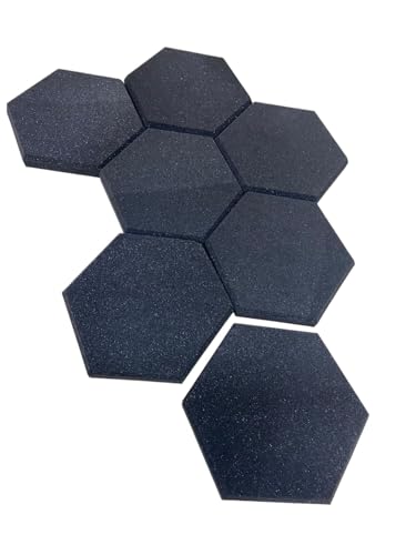 Espuma Acústica Hexagonal 30cm X 3,5cm Lisa Kit C /10 Placas