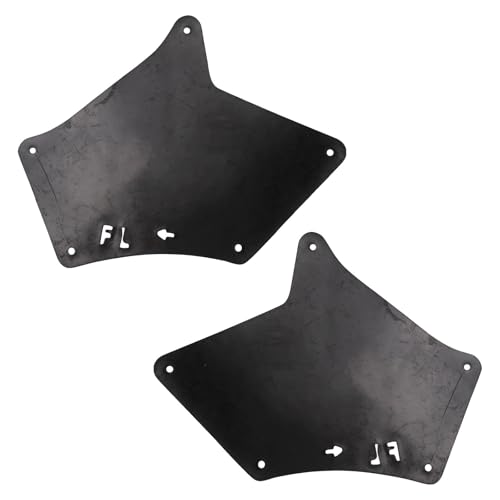 Image of TRQ Driver & Passenger Side Fender Splash Shield Compatible with 2003 Lexus GX470 2003-2016 Toyota 4Runner 2007-2014 FJ Cruiser TO1250129 TO1251129