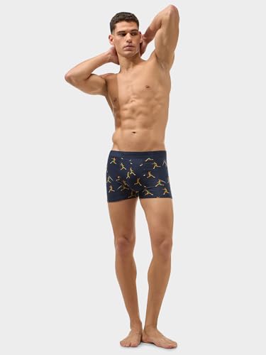Image of Bummer Men's Premium Cotton Underwear | Fine Combed Cotton with Elastane for Stretch | Ultra Breathable Innerwear | Soft Fabric & No-Roll Waistband | Printed Trunks & Inner Combo for Men
