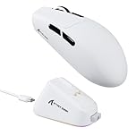 ATTACK SHARK G3PRO Gaming Mouse with Magnetic Charging Dock, PixArt PAW3311 Gaming Sensor, BT/2.4G Wireless/Wired Gaming Mouse, 25000 DPI, Gamer Mice for Win11/Xbox/PS/Mac (White)