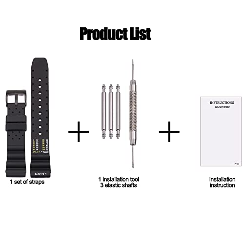 20mm Soft Silicone Strap compatible with Citizen Hyper Aqualand Duplex Promaster Men's Dive Watch Band waterproof wristband watches Accessories