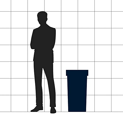 Image of 23 Gallon Black Square Commercial Trash Can