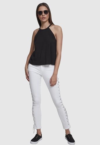 Urban Classics Ladies Neckholder Tanktop Donna Top Collo Nero Xxl 50% Cotone, 50% Viscosa Largo - 8