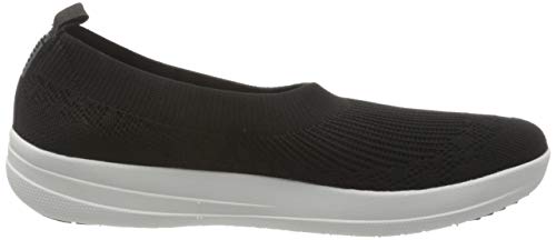 Fitflop Women's Closed Toe Ballet Flats, Black, 6 #TOP5
