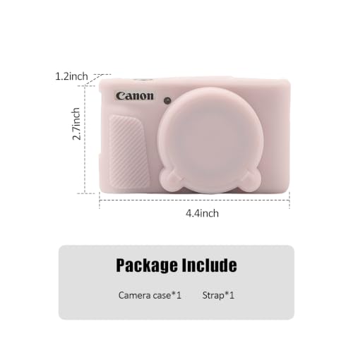 Funda para Canon PowerShot SX740 HS de silicona rosa miniatura 4
