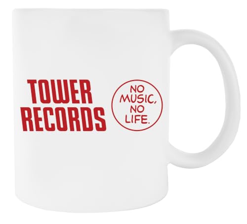 Newtee Tower Records Mug En Céramique Blanc Pour Café Tasse Pour Thé White Ceramic Mug For Coffee Cup For Tea