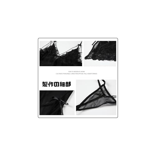 [REPROMGO] 女性用 ナイトガウン セクシー ネット 透ける セクシーランジェリー 過激 変態 sm 可愛い 透け ランジェリー 大胆 コスプレ エッチ レディース Tバック 誘惑 エロ下着 尻の露出 刺激 - 画像6