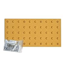 Sandbaggy ADA Warning Pads ADA Compliant - Truncated Domes - Surface Mount Installation - UV Protected 1, Yellow, 1 x 2