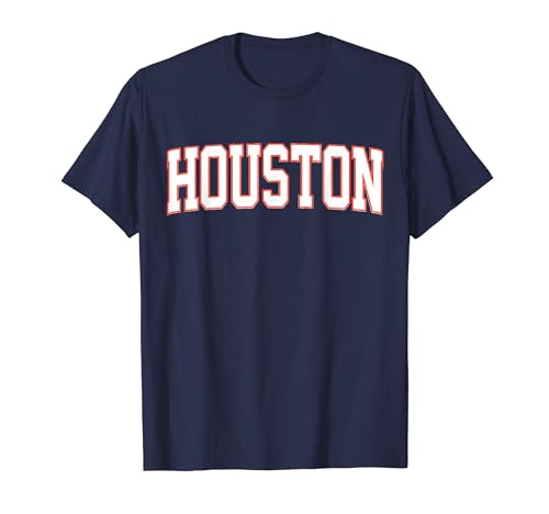 Retro Houston Blau Orange Classic Houston TX Throwback Sport T-Shirt