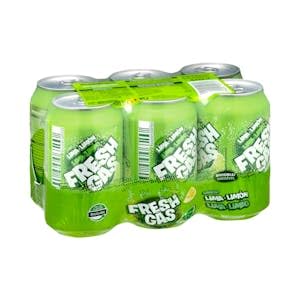 Refresco lima limón Hacendado fresh gas 6 latas x 330 ml Pack 2