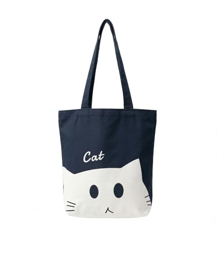 Image of Canvas Tote Bag with Zipper for Women| Inside Pocket | Cotton College Shoulder Bag | Stylish Travel Sling & Handbag for Daily Use