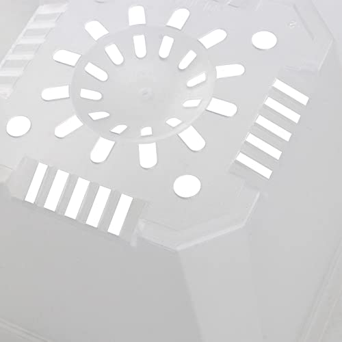 Mouyat 40 Pieces 4 Inch Translucent Plastic Square Nursery Pot, Square Nursery Planter With Drainage Holes, Square Plastic Plant Container For Succulents, Cactus, Indoor Outdoor Plants #TOP2