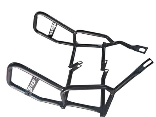 Image of AMK Bike Premium Crash Guard with Frame Slider Frame Support Leg Guard Black Suitable for Honda Shine 125 SP BS6