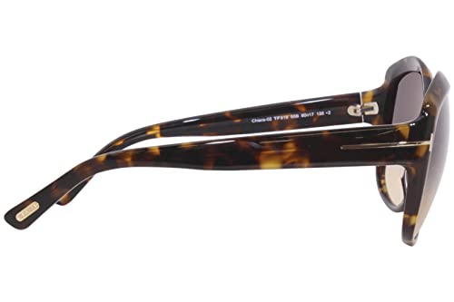 Tom Ford Chiara-02 TF919 52F Sunglasses Women's Havana/Gradient Pink Lenses 60mm3